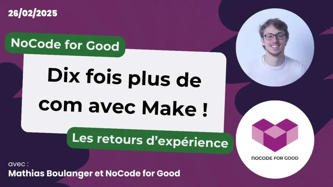 The No-code France session on the Make automation